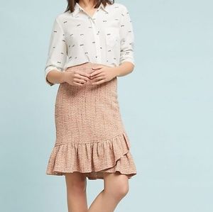 New Anthro Samantha Dru tweed skirt